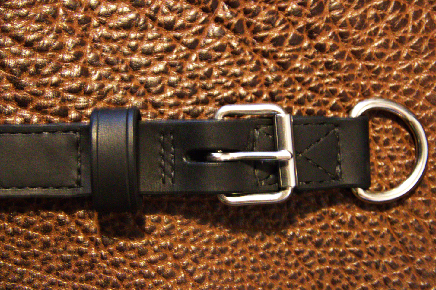 Burgundy - Latigo Leather (.25" Thick) Handmade Working Dog Collar